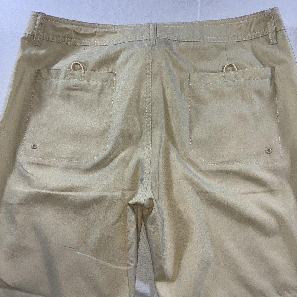 Athleta Tan Khaki Wide Leg Board Pants Lace Up Drawstring Size 10 Style 35392 - Picture 10 of 12